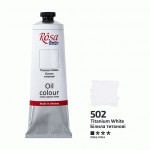 Фарба олійна, Білила титанові (502), 100мл, ROSA Studio 328502