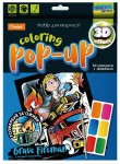 Набір для творчості ' 3Д картинка з фарбами' 'Сміливий пожежник', HT-12-03. Апельсин HT-12-03