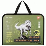 Папка-портфель на блискавці з тканинними ручками 'Jurassic World' хакі 35х26см, 492242, YES 23 492242