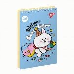 Зошит для записів YES А6/80 арк. од.спіраль 'Line Friends', 151963 151963