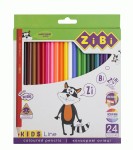Олівці кольорові 24 кольорів. KIDS LINE. ZB.2416 2417