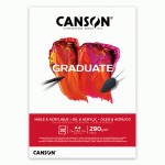 Склейка паперу для акрилу та олії GRADUATE. A4 (21*29.7см), 290г/м2, 20л, Canson