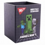 Стакан для письмового приладдя Yes 'Minecraft', картон, сірий, 708332 708332