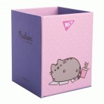 Стакан для письмового приладдя Yes 'Pusheen', картон, блакитний, 708333 708333