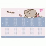 Підкладка пластикова для столу Yes 'Pusheen' таблиця множення рожева, 492323 492323