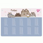 Підкладка пластикова для столу Yes 'Pusheen' таблиця множення фіолетова, 492324 492324