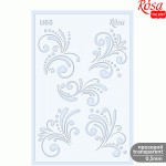 Трафарет самоклеючий серія 'Ажур', прозорий, 13*20см, №U65 №U65