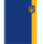 Блокнот 'Орнамент', А4, тверда обкладинка, 96 аркушів, клітинка, синій герб, O20290-02 O20290-02
