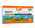 Пластилін Yes, 6 кольорів, 120гр. 'Orange Line', 540686 540686