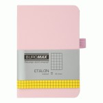 Блокнот діловий, ETALON 95*140, 96 арк., клітинка, обкл. штучна шкіра, рожевий, BM.296160-10 BM.296160-10